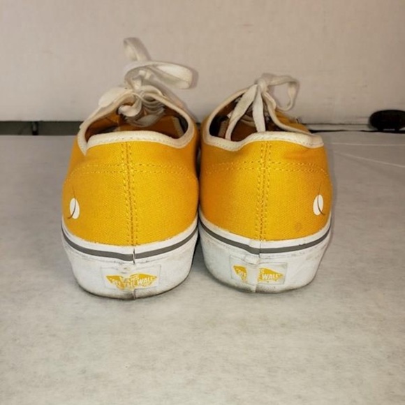 Vans Authentic People Powered Checkerboard Yellow Orange Tiger Print Men’s 7.5 - Picture 7 of 7